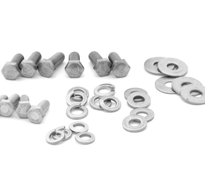 Hood hinge hardware kit. stainless.