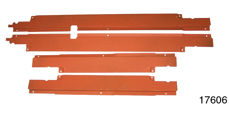 I-5 Classic Chevy Sill Plate Set For 1956 1957 Chevy 4-Door Hardtop Pillarless – Front & Rear, Left & Right