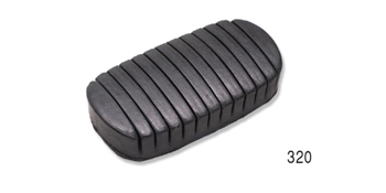 OER Brake Or Clutch Pedal Pad - Black Rubber For 1962-1967 Chevy II Nova & 1963-1967 Corvette