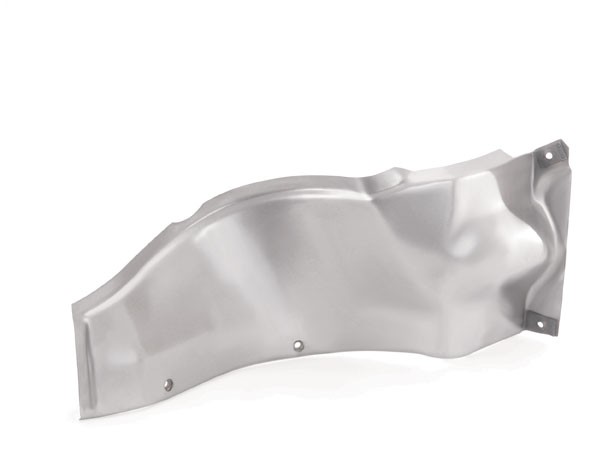 Front lower curved splash pan.