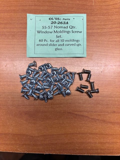 Nomad side window molding screw set.